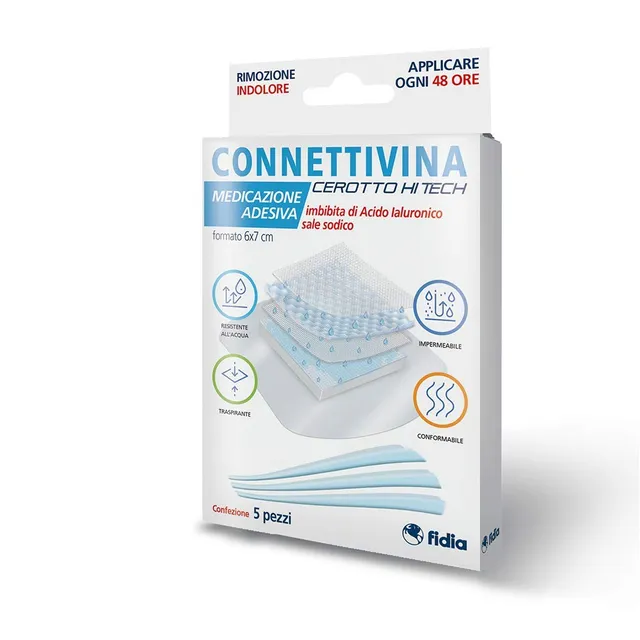connettivina-cerotto-hi-tech-6x7cm-medicazioni-adesive-5-pezzi image 1
