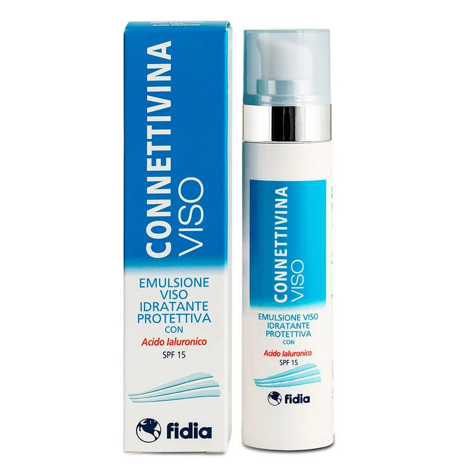 connettivina-viso-emulsione-fluida-acido-ialuronico-spf15-50ml image 1