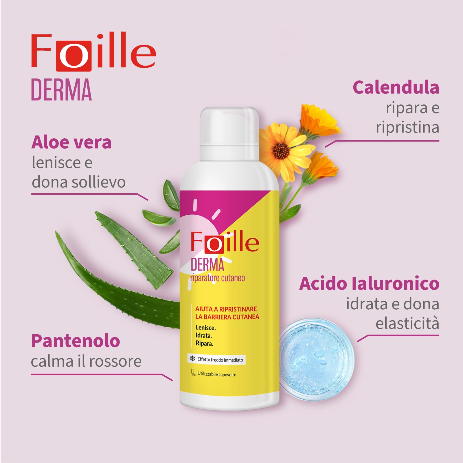 foille-derma-spray-doposole-con-aloe-vera-e-acido-ialuronico-150-ml image 5